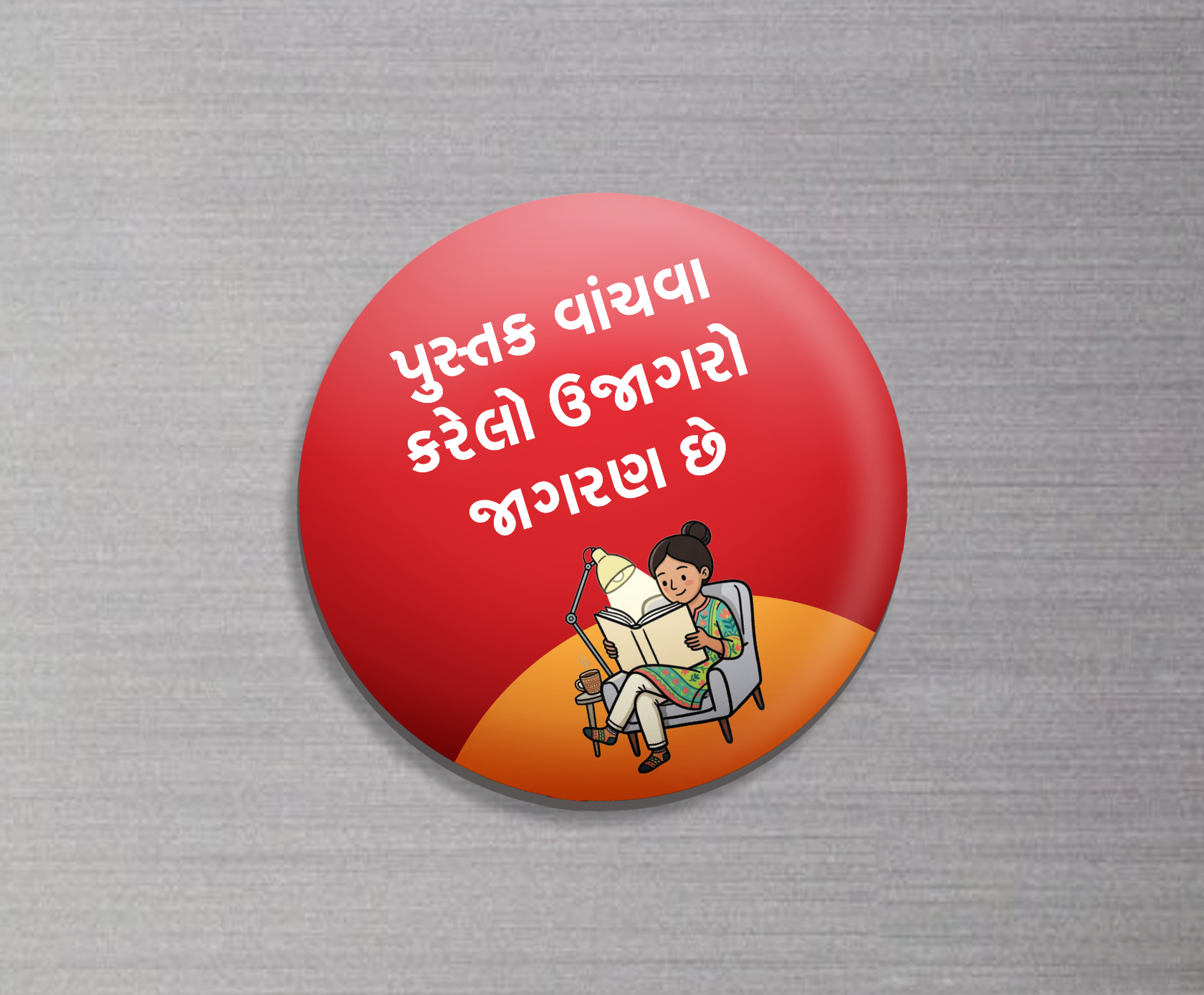 Round Fridge Magnet 4